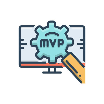 Color Illustration Icon For Mvp 