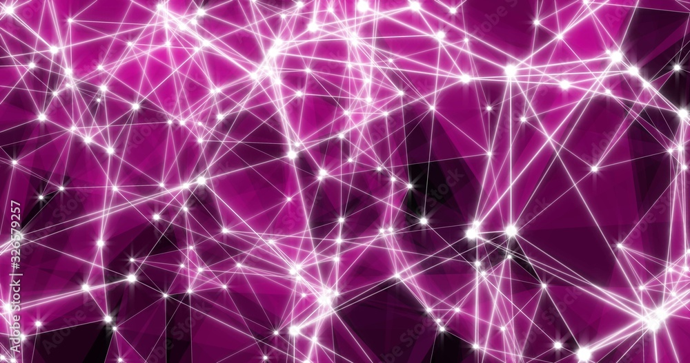 Aufkleber background abstract dynamic plexus futuristic technology. 3d rendering 3d illustration
