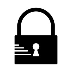 padlock icon vector template