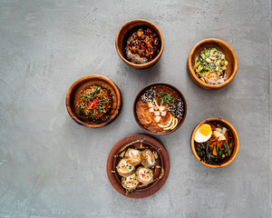 asian set on the table