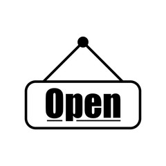 open close icon vector template