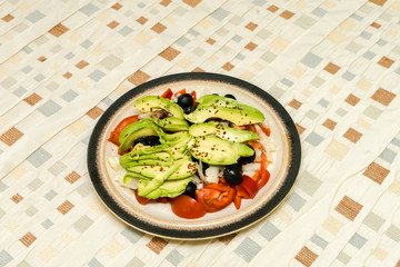 Vegetable Salad with avocado
