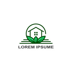 eco leaf beauty logo template, flower icon symbol vector illustration