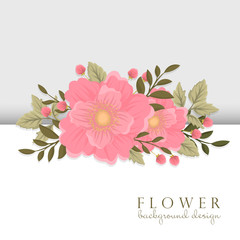  Floral background flower border