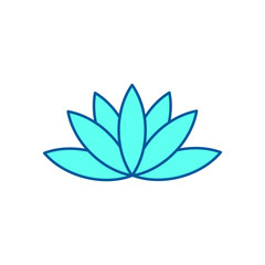 Fototapeta na wymiar Lotus leaf icon