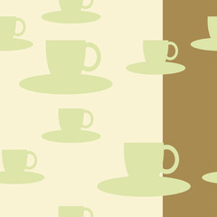 cup of coffee seamless vector pattern bar design