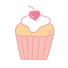 カップケーキ　イラスト