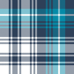 Blue white plaid pattern seamless background. Tartan check large plaid for autumn or winter herringbone flannel shirt, blanket, scarf, throw, duvet cover, or other modern fabric design.