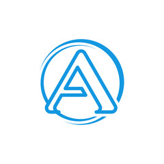 Letter A design template symbol vector illustration