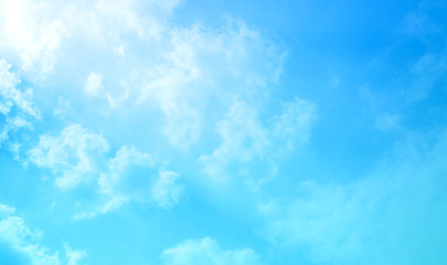 blue sky with beautiful natural white clouds