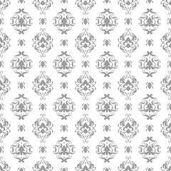 Damask seamless pattern background Royalty Free Vector
