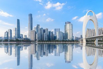 Obraz premium Urban architecture landscape of Guangzhou, China