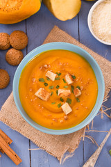 Pumpkin cream soup.