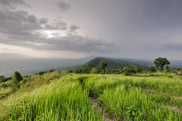 Landscape mountain Phu Laen Kha National Park Chaiyaphum in Thailand 