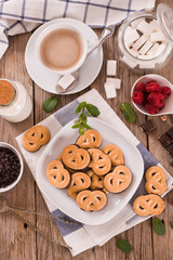 Chocolate Pretzel Cookies.