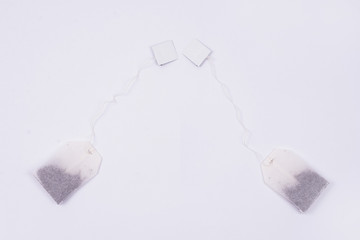 tea bag on a white background