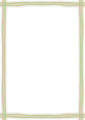 Decorative frame of beige color. Perfect as a photo frame, for scrapbooking, postcards, posters, invitation cards. Decorative frame A4 sheet proportion.