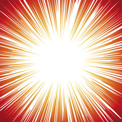 Obraz premium Anime Speed Warp Zoom Line on White Background