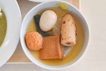 Oden in a bowl Japanese food