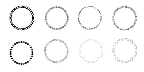 Vintage labels in the frame. Decorative frames labels in retro style. Set of vector images