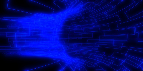 Fototapeta na wymiar 3D abstract background with neon lights. neon tunnel.3d illustration