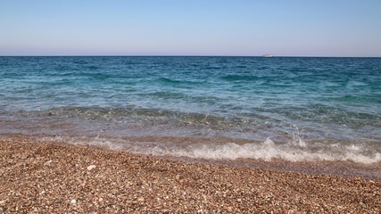Afandou beach,  Mediterranean Sea, Rhodes, Greece