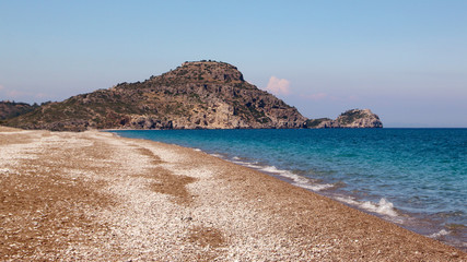 Afandou beach,  Mediterranean Sea, Rhodes, Greece
