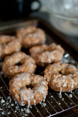 Baked Vegan Doughnuts, healthy donuts with icing, organic