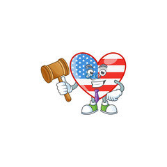 A wise Judge independence day love in comic strip character design