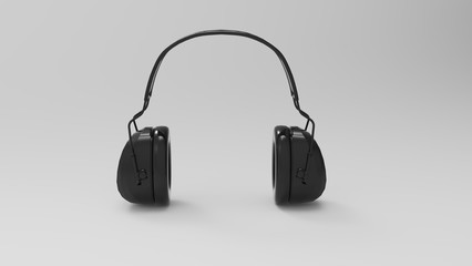 helicpoter headphone isolated white background © Dualpat