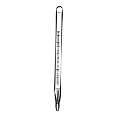 thermometer isolated on white background