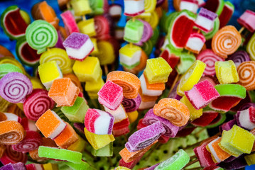 Fototapeta na wymiar Colorful Jelly candy