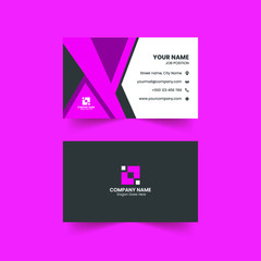 Professional Corporate Business Card Template - Free Vector