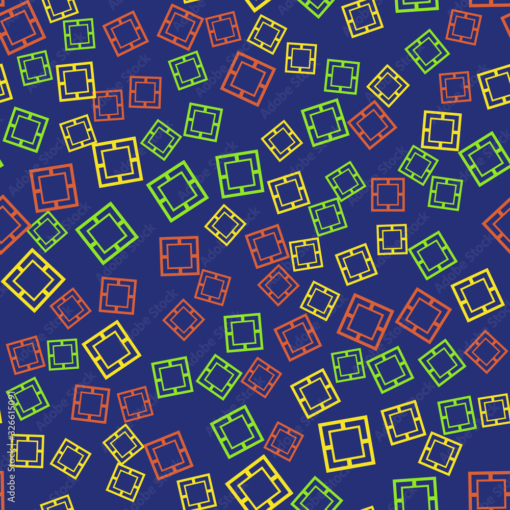 Poster colorful pattern with different shapes objects. texture background for textile, print, paper, fabric