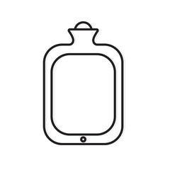 rubber hot water bag icon- vector illustration