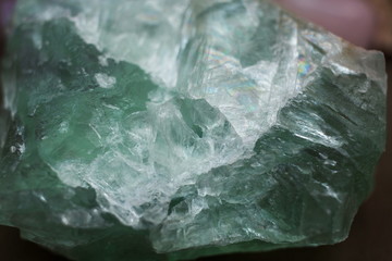 Gem Green Fluorite close up
