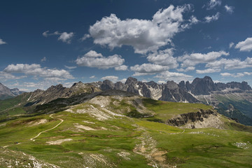 Fototapeta premium Touristensteig am Schlern