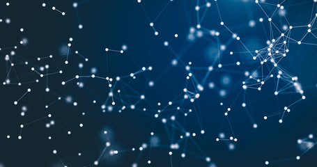 Abstract dot points connections illustration background transformation plexus digital evolution future technology graphic animation network connection technology design. © Png - Video - Photo