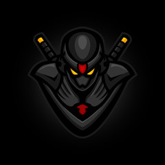 ninja e sports logo gaming mascot © depadepi