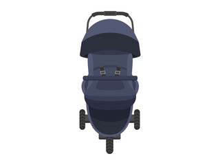 ベビーカーのイラスト　三輪