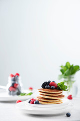 Pancakes with berry