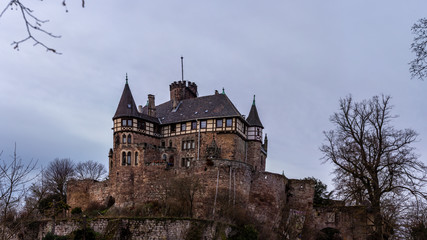 Fototapeta premium German Castle Ruin Berlepsch near Witzenhausen in Europe
