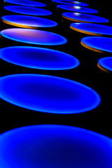 abstract blue circles