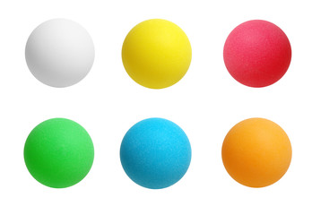 Collection of sport table tennis ball