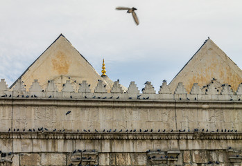 Part of Omayad mosque in ancient City of Damascus