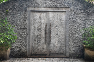 Aged gates in Bali