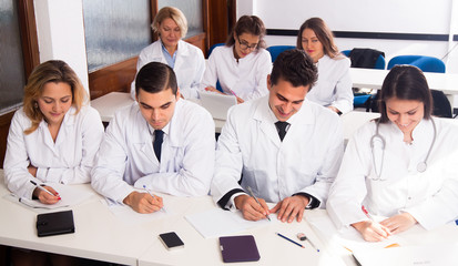 Medical students sitting in audience