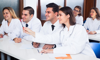 Medical students sitting in audience