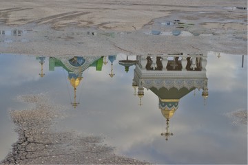 temple reflected