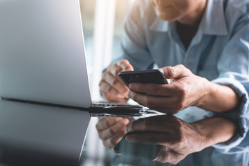 Business man working in office
